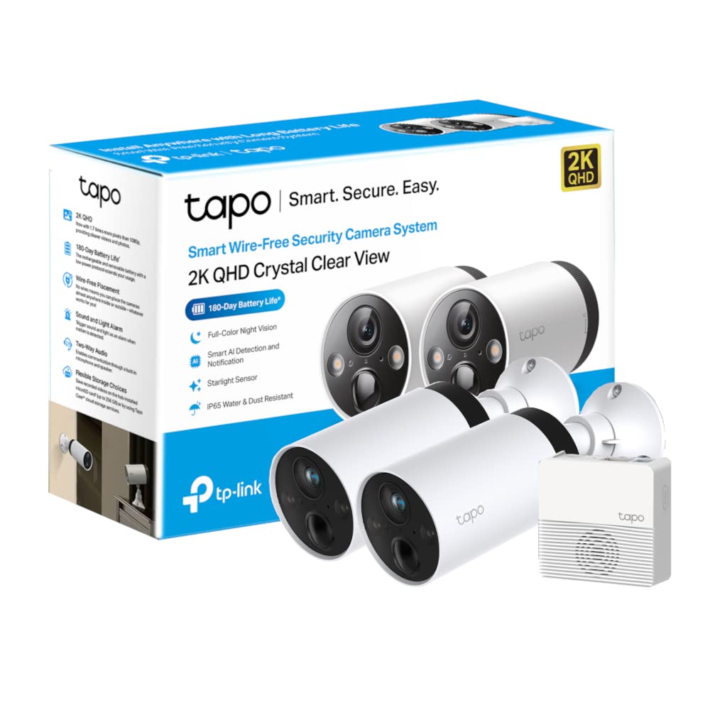 TP-Link Tapo C420S2 Smart Wire-Free Security Camera System